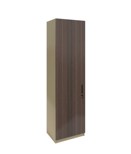 Гардероб RFG Milano, единичен, 550 х 400 х 2000 mm, ПДЧ 18 mm, светъл дъб и тъмносиво