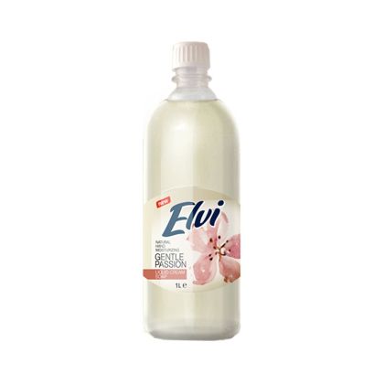 Течен сапун Elvi, нежна страст, 1 L, бял