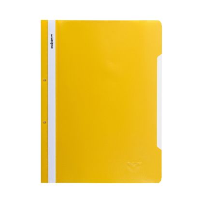 Office 1 Папка, PP, с перфорация, жълта, 12 броя