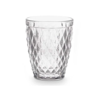 Чаша Vivalto, стъклена, диамантен релеф, 250 ml