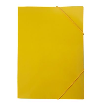 Папка, картонена, с ластик, UV лак, 235 х 325 mm, 350 g/m2, жълта