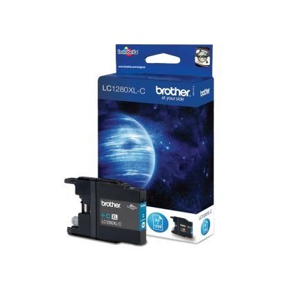 Оригинален патрон Brother LC1280XL, 1200 страници/5%, Cyan