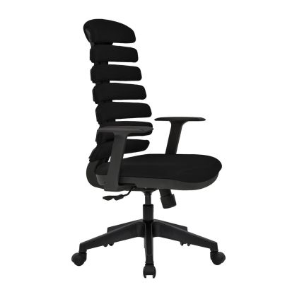 Директорски стол RFG Spike 13 HB, дамаска и меш, до 120 kg, черен