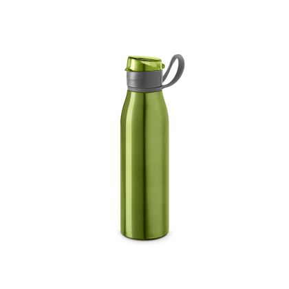 Hi!dea Бутилка Korver, спортна, метална, 650 ml, зелена