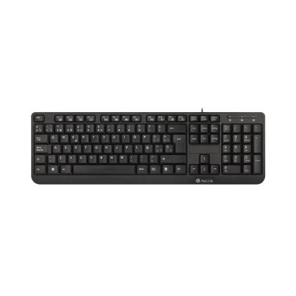 Клавиатура NGS FUNKYV3, с кабел 1.5 m, мултимедийна, с кирилизация, USB, 12 бързи бутона, черна