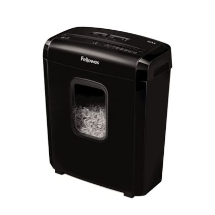 Шредер за унищожаване на документи Fellowes Powershred 6M, Micro Cut, 13 L, P-4, Mini-Cut, време за работа 5 мин
