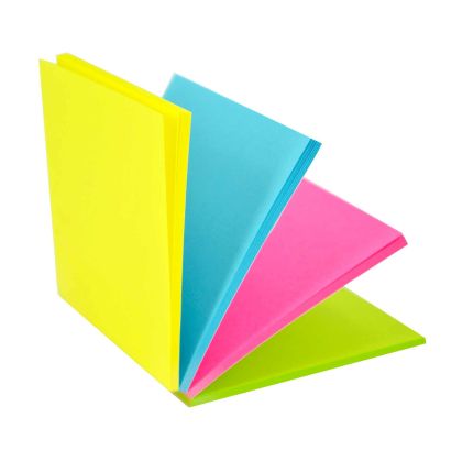 Stick'n Самозалепващи се листчета Select Notes, 76 x 76 mm, 4 цвята, 100 листа