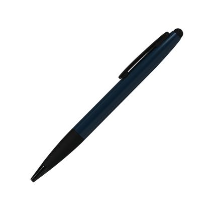 Office 1 Химикалка Style, метална, със стилус, синя