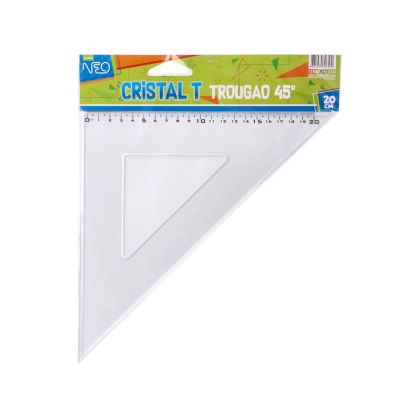 Триъгълник Sazio Cristal T, 45°, 20 cm