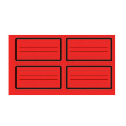 Top Office Самозалепващи се етикети, ученически, червени, 40 броя