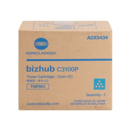 Оригинална тонер касета Minolta TNP50C, 4700 страници/5%, Cyan