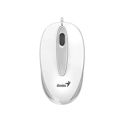 Мишка Genius DX-Mini, с кабел, USB Type-A, 3 бутона, бяла