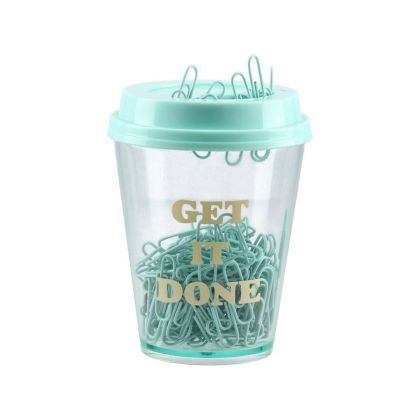 Кламери Biro Time Lolite, в чаша, мента, 150 броя