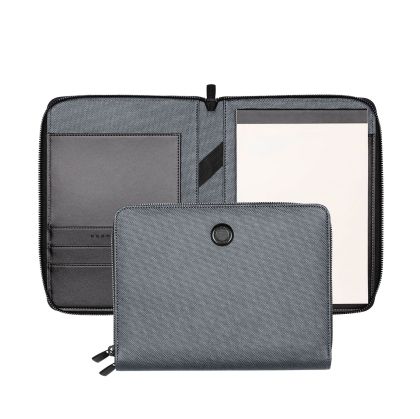 Hugo Boss Конферентна папка Gleam, A5, с цип, сива