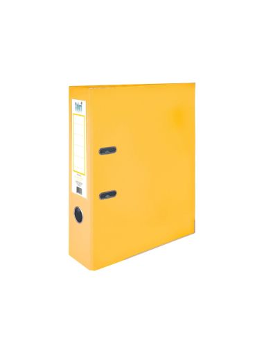 Colori Класьор, 8 cm, PP, с метален кант, несглобен, жълт, 50 броя