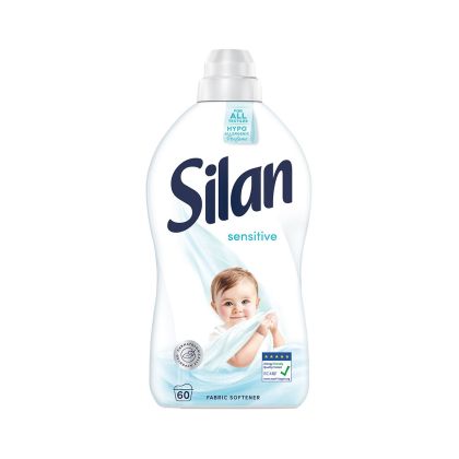 Омекотител Silan Sensitive, за 64 пранета, 1.408 L