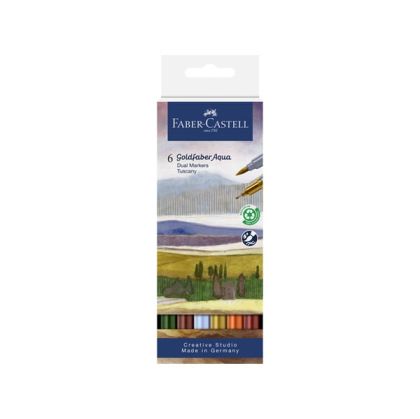 Faber-Castell Маркер Goldfaber Aqua Dual, тоскана, 6 броя