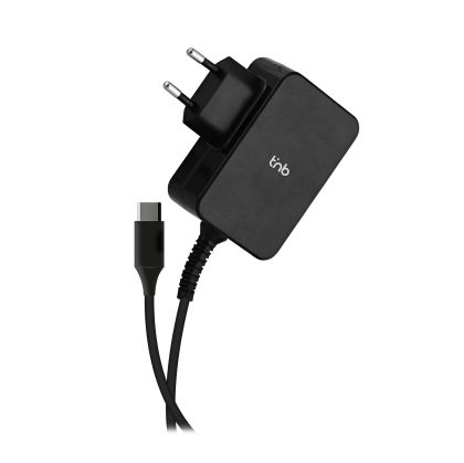 Зарядно устройство TNB Multimedia, за лаптоп, таблет и смартфон, USB Type-C, 65 W, дължина 1.8 m