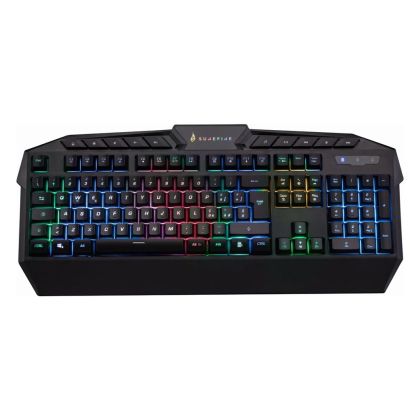Клавиатура SureFire Kingpin, с кабел 1.8 m, геймърска, RGB, USB Type-A, 114 бутона