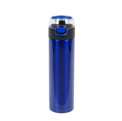 Office 1 Бутилка Metropolis, метална, двустенна, 500 ml, синя