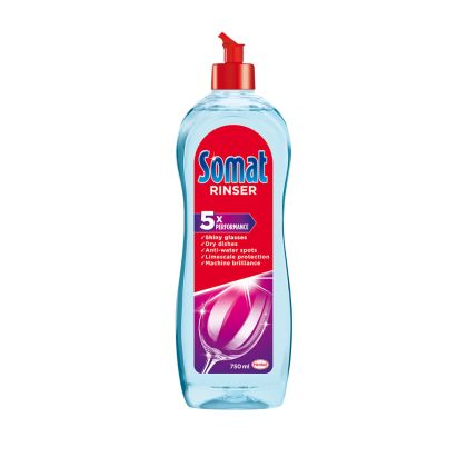 Изплакващ препарат за съдомиялна машина Somat, 750 ml
