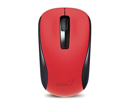 Мишка Genius NX-7005, безжична, USB, 3 бутона, AA, червена