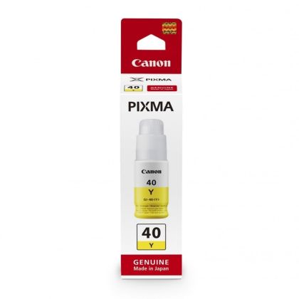 Оригинално мастило за принтер Canon GI-40Y, 7700 страници/5%, Yellow