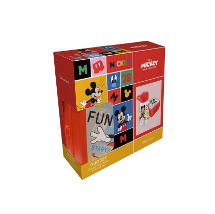 Disney Комплект, бутилка 500 ml и кутия за храна Mickey Mouse