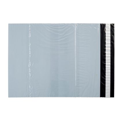 Плик за пратки, куриерски, с джоб, 350 x 480 mm + 50 mm, сив, 20 броя