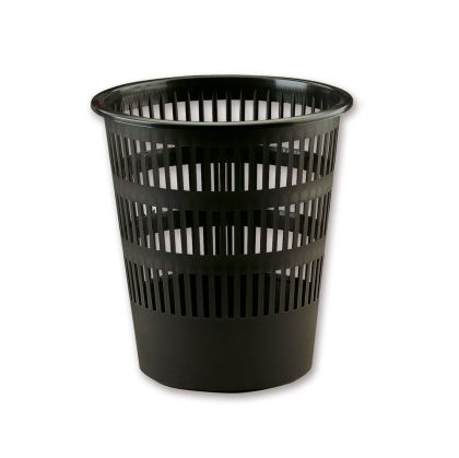 Кош за хартиени отпадъци Faibo, пластмасов, 12 L, черен, 29.5 х 27.5 cm