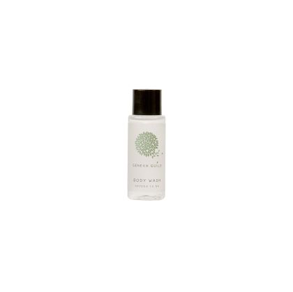 Душ гел GFL Cosmetics Geneva, с черна капачка, 30 ml, 300 броя