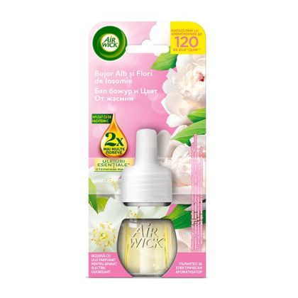 Пълнител за ароматизатор Air Wick Extra Oils, божур и жасмин, 19 ml