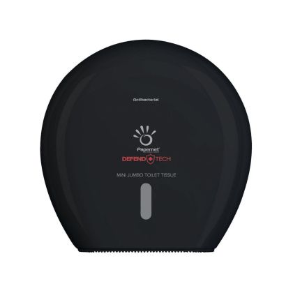 Диспенсър за тоалетна хартия Papernet Mini Jumbo, черен, 25.7 х 14.8 х 24.9 cm