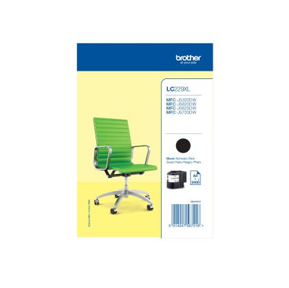 Оригинален патрон Brother LC229XL, 2400 страници/5%, Black