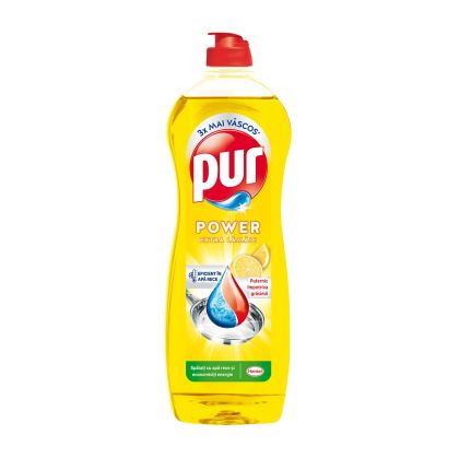 Препарат за миене на съдове Pur Duo Power, лимон, 750 ml