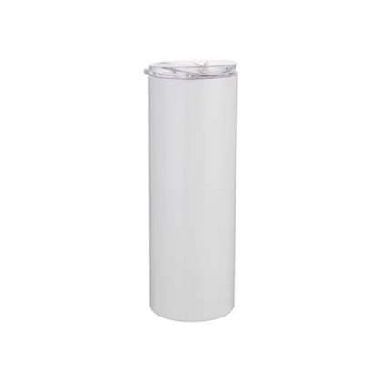BESTSUB Чаша за път, със сламка, 600 ml, бяла