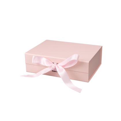 Office 1 Кутия Gift Box, с магнитно затваряне, сгъваема, 24 х 18 х 7.8 cm, розова