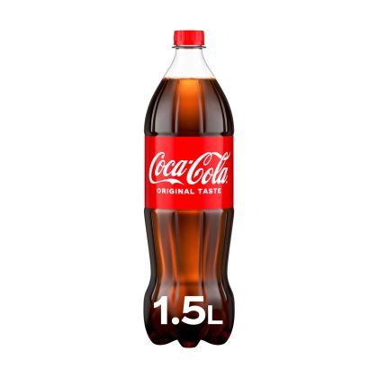 Coca-Cola Газирана напитка, 1.5 L, в пластмасова бутилка