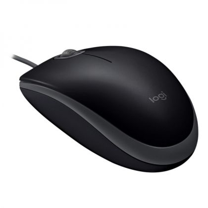 Компютърна мишка с кабел Logitech B110 черна