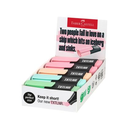 Текст маркер Faber Castell, мини, Пастел син