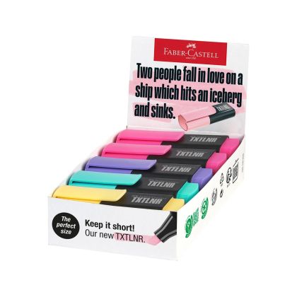 Текст маркер Faber Castell, мини, Жълт