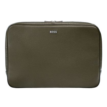 Hugo Boss Чанта за лаптоп Classic Grained, зелена