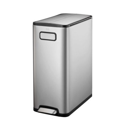 Кош за отпадъци Eko Ecofly, с педал и скрити колела, 45 L