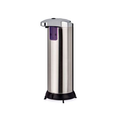 Диспенсър за течен сапун Berilo, безконтактен, 220 ml, сребрист