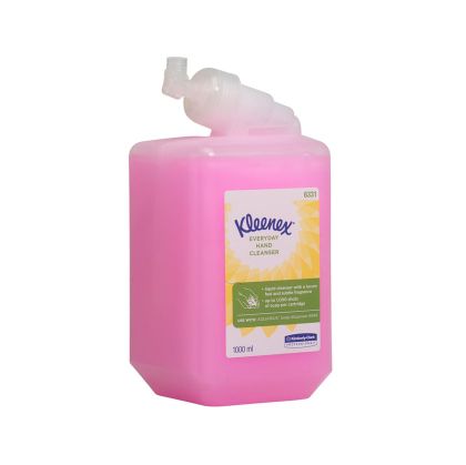 Течен сапун Kimberly-Clark Kleenex Everyday, с глицерин, 1000 дози, 1 L, розов
