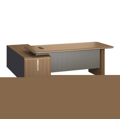 Бюро RFG Parma, 2200 х 1850 х 760 mm, ПДЧ 50 mm, орех и перлен графит