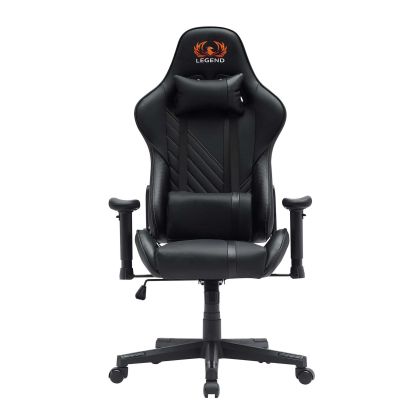 Геймърски стол RFG Get Legend, екокожа, Butterfly механизъм, полипропиленова основа, до 150 kg, черен