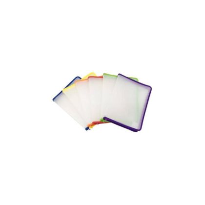 Папка с цип Spree A4+, PP, шита, Син