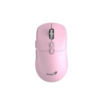 Мишка Genius NX-8080S, безжична, Bluetooth, Bluetooth/USB, 7 бутона, AA, розова