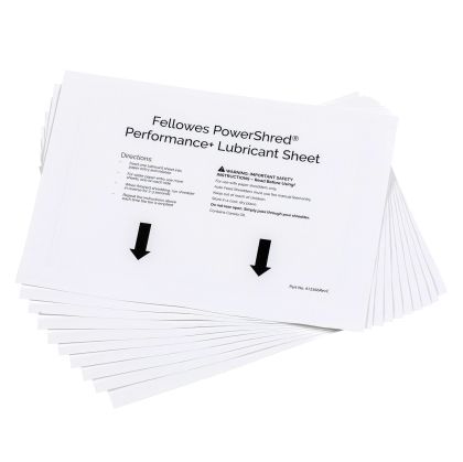 Листове за шредер Fellowes 4025601, намаслени, 10 броя